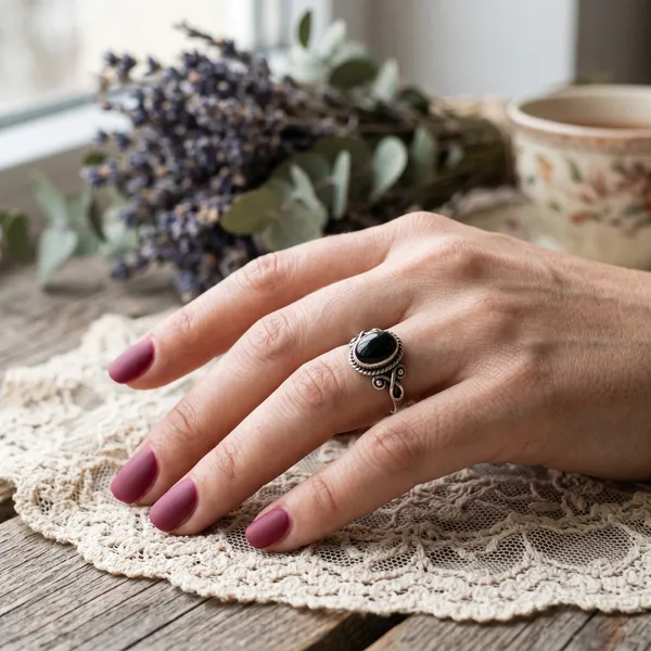 Silver_Black_Onyx_Oval_Ring_for_Women_|_Handmade_Vintage_Statement_Ring