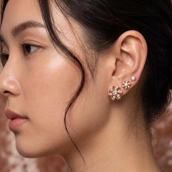 Anti_Tarnish_Rose_Gold_Floral_Stud_Earrings_Set_for_Women_|_Crystal_Flower_&_Round_Stud_Earrings_Combo