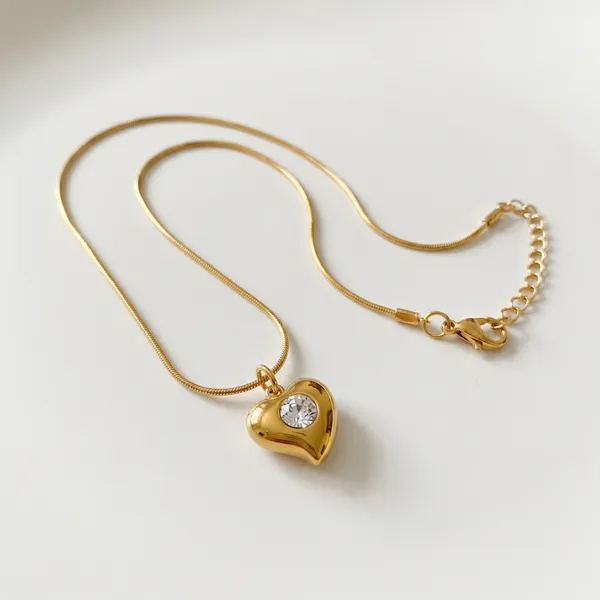 Gold_Plated_Heart_Pendant_Necklace_for_Women_|_Zircon_Heart_Necklace