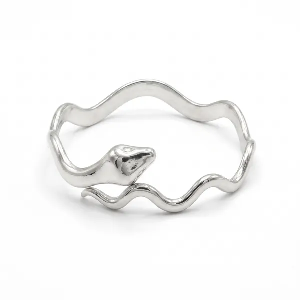 Anti_Tarnish_Snake_Cuff_Bracelet_for_Women_|_Silver_Plated_Open_Bangle_|_Adjustable_Serpent_Bracelet