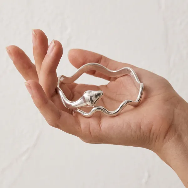Anti_Tarnish_Snake_Cuff_Bracelet_for_Women_|_Silver_Plated_Open_Bangle_|_Adjustable_Serpent_Bracelet