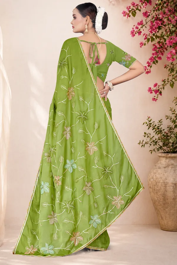 Women's_L.GREEN_Floral_Embroidered_Saree_–_Festive_Wear_Star_Georgette_Saree_with_Matching_Blouse_Piece