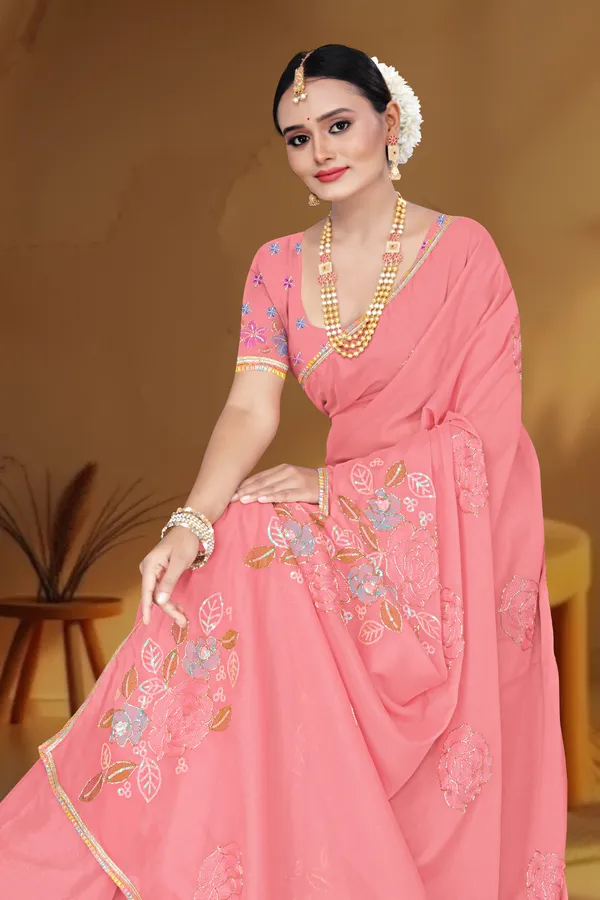 Women's_GAJRI_Floral_Embroidered_Saree_–_Festive_Wear_Star_Georgette_Saree_with_Matching_Blouse_Piece