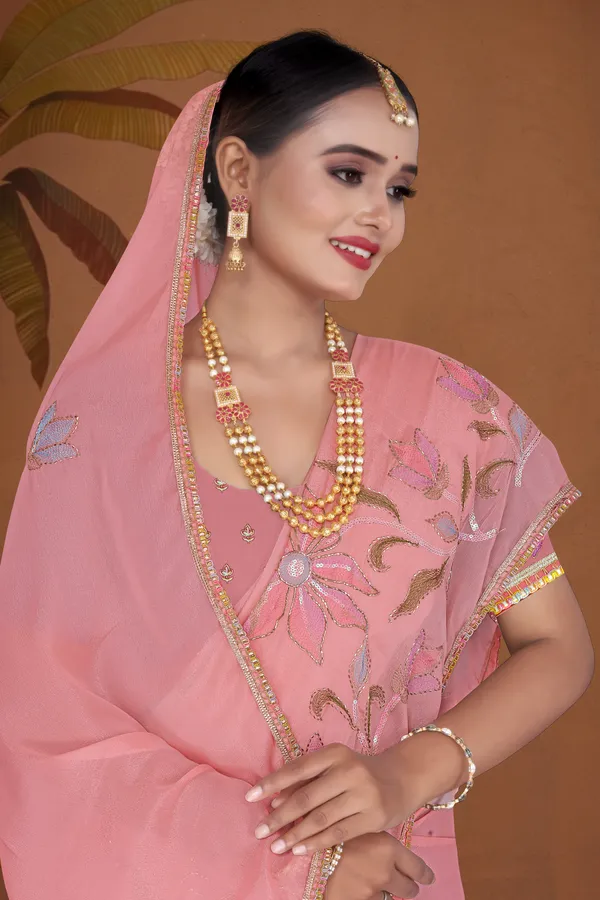 Women's_L.Peach_Floral_Embroidered_Saree_–_Festive_Wear_Star_Georgette_Saree_with_Matching_Blouse_Piece