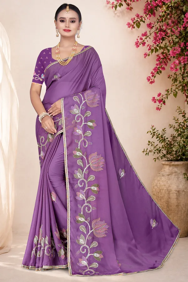 Women's_PURPLE_Floral_Embroidered_Saree_–_Festive_Wear_Star_Georgette_Saree_with_Matching_Blouse_Piece