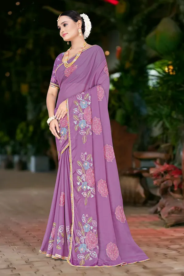 Women's_PURPLE_Floral_Embroidered_Saree_–_Festive_Wear_Star_Georgette_Saree_with_Matching_Blouse_Piece