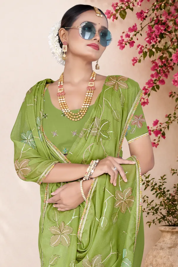 Women's_L.GREEN_Floral_Embroidered_Saree_–_Festive_Wear_Star_Georgette_Saree_with_Matching_Blouse_Piece