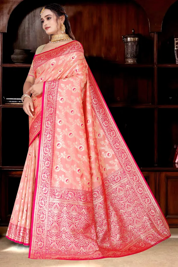 Women's_Banarasi_Art_Silk_Saree_–_light_pink_&_Hot_Pink_Festive_Wear_Saree_with_Heavy_Woven_Zari_Border_and_Blouse_Piece