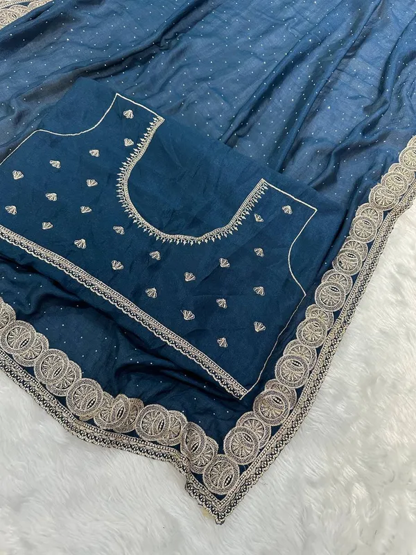 Blue_Vichitra_Silk_Saree_For_Women