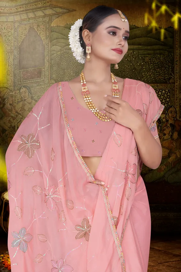 Women's_L.PECH_Floral_Embroidered_Saree_–_Festive_Wear_Star_Georgette_Saree_with_Matching_Blouse_Piece