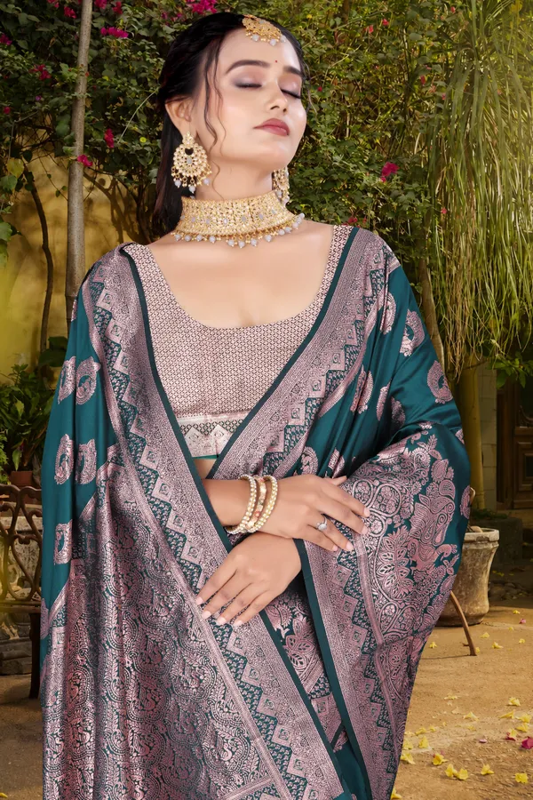 Women's_Banarasi_Art_Silk_Saree_–_peacock_blue_Festive_Wear_Saree_with_Heavy_Woven_Zari_Border_and_Blouse_Piece
