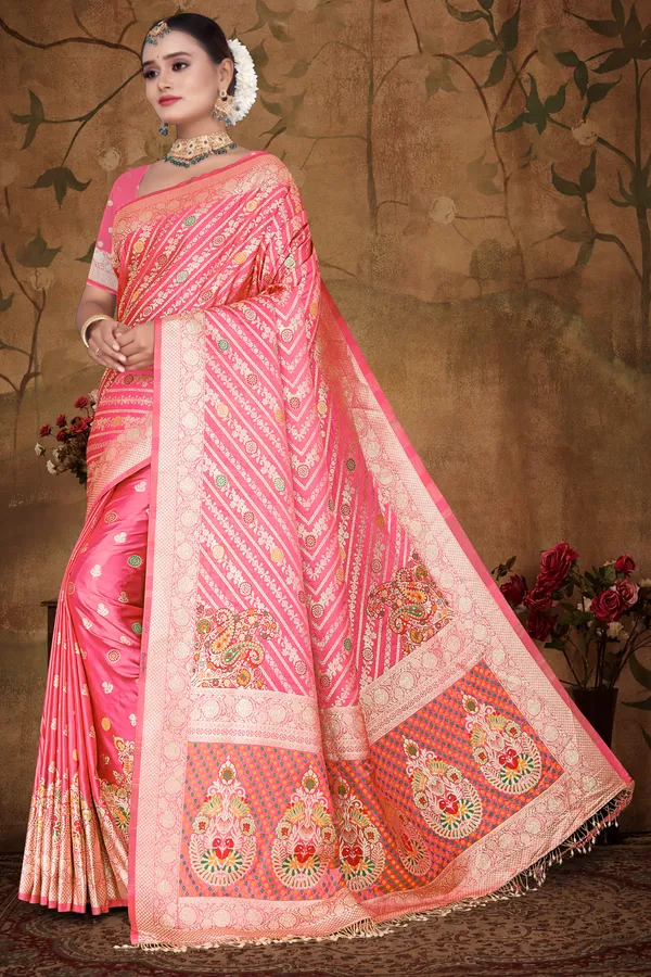 Women's_Banarasi_Art_Silk_Saree_–_Bridal_Red_Festive_Wear_Saree_with_Rich_Golden_Zari_Border_and_Blouse_Piece