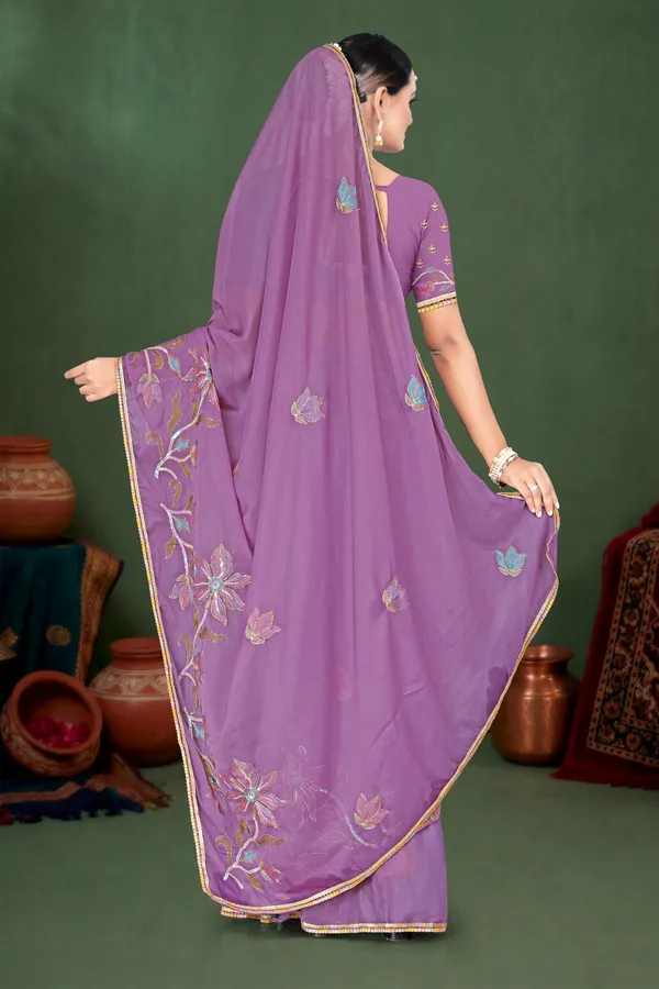 Women's_PURPLE_Floral_Embroidered_Saree_–_Festive_Wear_Star_Georgette_Saree_with_Matching_Blouse_Piece