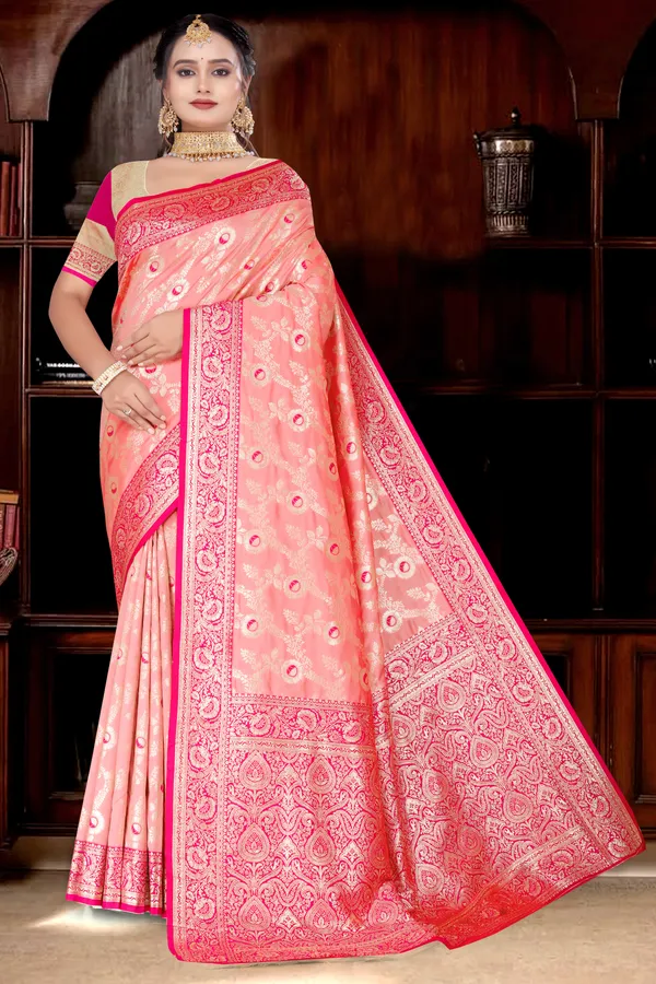 Women's_Banarasi_Art_Silk_Saree_–_light_pink_&_Hot_Pink_Festive_Wear_Saree_with_Heavy_Woven_Zari_Border_and_Blouse_Piece