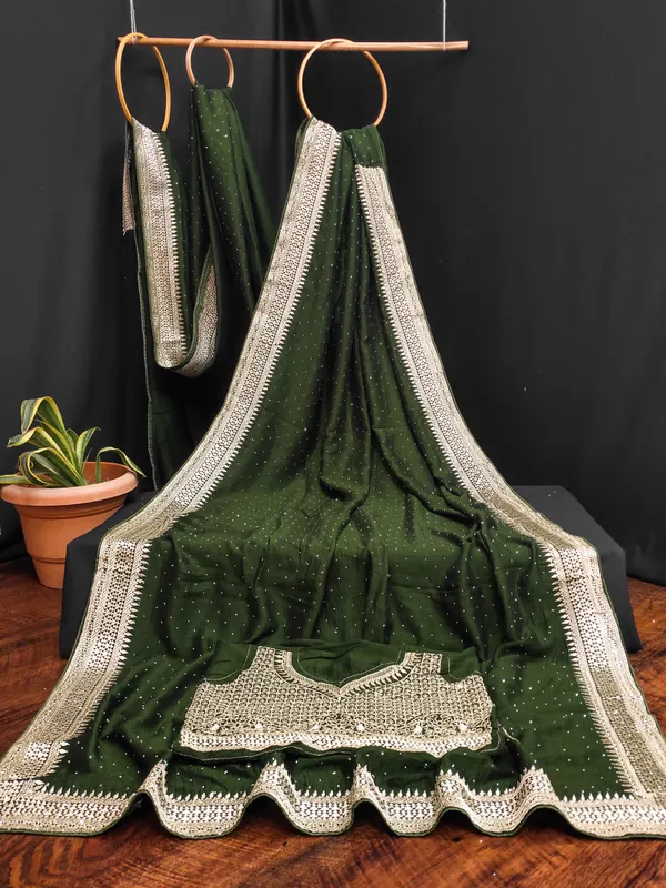 Green_Vichitra_Silk_Saree_For_Women
