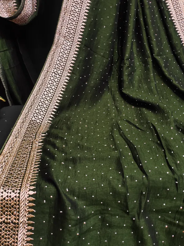 Green_Vichitra_Silk_Saree_For_Women