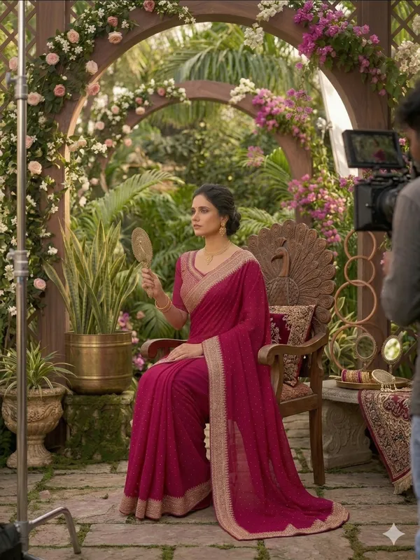 Pink_Vichitra_Silk_Saree_For_Women