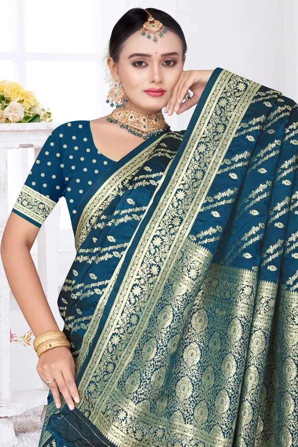 Women's_Banarasi_Art_Silk_Saree_–_Bright_Haldi_Yellow_Festive_Wear_Saree_with_Multicolored_Woven_Floral_Border_and_Blouse_Piece
