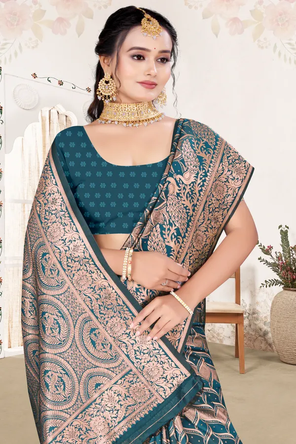Women's_Banarasi_Art_Silk_Saree_–peacock_blue_Festive_Wear_Saree_with_Heavy_Woven_Golden_Zari_Pallu_and_Blouse_Piece