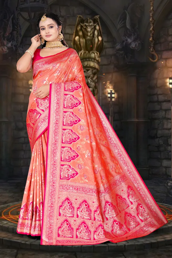 Women's_Banarasi_Art_Silk_Saree_–_light_pink_&_Hot_Pink_Festive_Wear_Saree_with_Heavy_Woven_Zari_Border_and_Blouse_Piece
