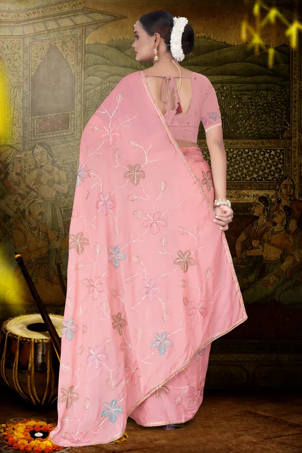 Women's_L.PECH_Floral_Embroidered_Saree_–_Festive_Wear_Star_Georgette_Saree_with_Matching_Blouse_Piece
