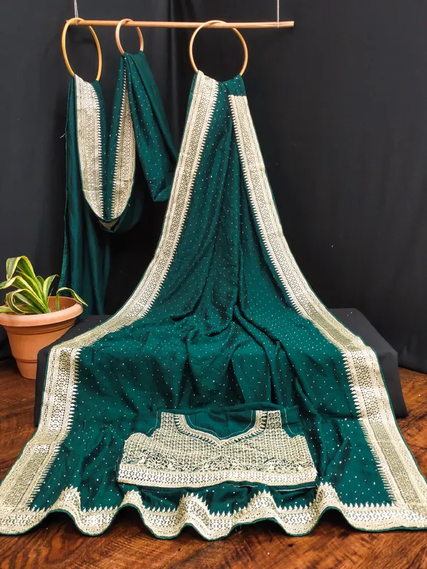 Green_Vichitra_Silk_Saree_For_Women