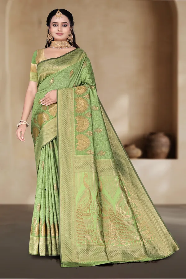 Women's_Banarasi_Art_Silk_Saree_–_pistel_green_Festive_Wear_Saree_with_Heavy_Woven_Zari_Border_and_Blouse_Piece