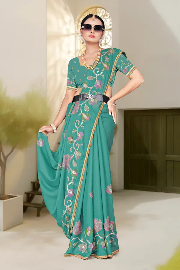 Women's_FIROZI_Floral_Embroidered_Saree_–_Festive_Wear_Star_Georgette_Saree_with_Matching_Blouse_Piece