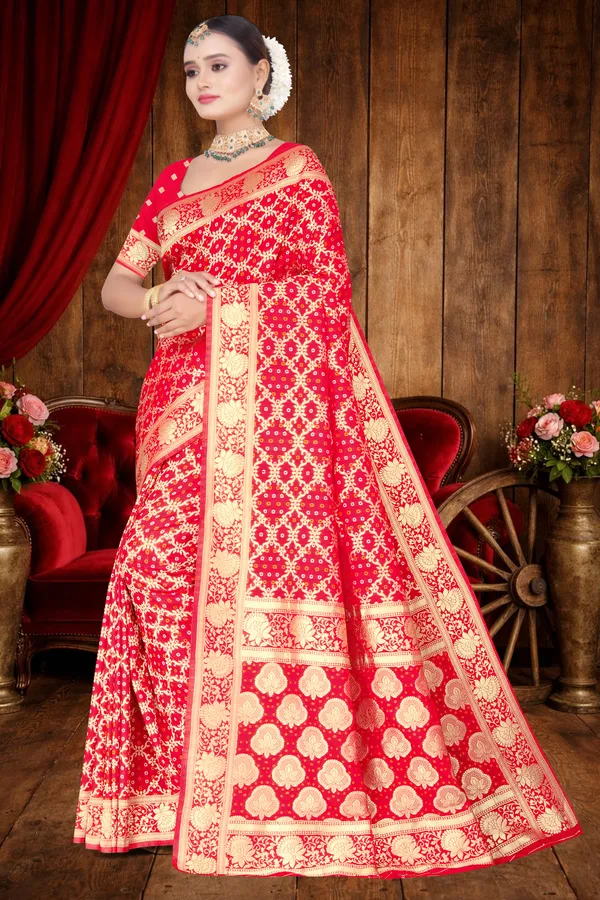 Women's_Banarasi_Art_Silk_Saree_–_Crimson_Red_Festive_Wear_Saree_with_Heavy_Woven_Golden_Zari_Border_and_Blouse_Piece