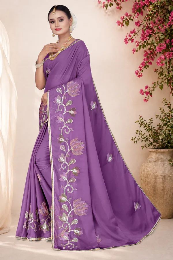 Women's_PURPLE_Floral_Embroidered_Saree_–_Festive_Wear_Star_Georgette_Saree_with_Matching_Blouse_Piece