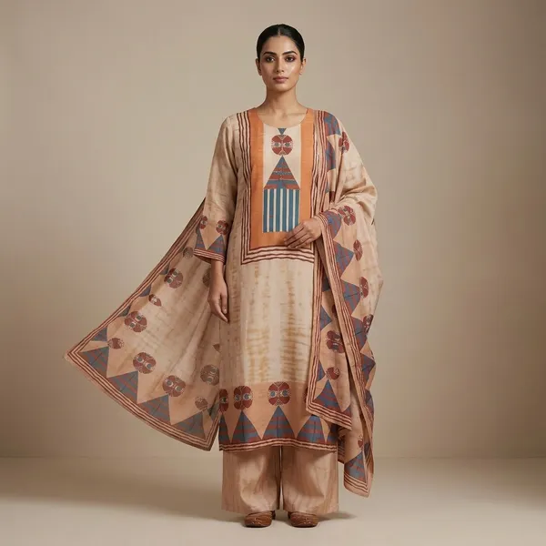 Beige_Crepe_Embellished_Geometric_Print_Kurta_Set_With_Dupatta_For_Women