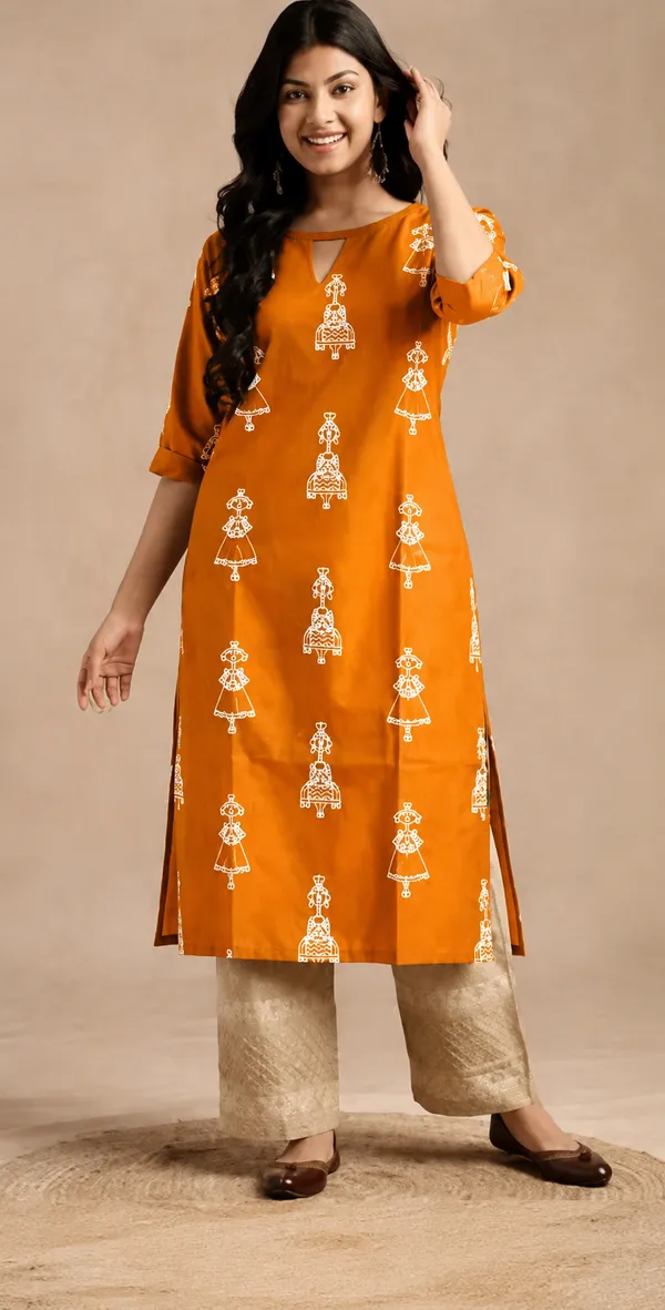 Women_Orange_Rayon_Printed_Straight_Kurti_Ethnic_Motif_Print_Kurta_Casual_And_Office_Wear