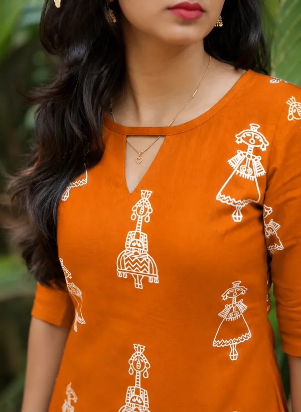 Women_Orange_Rayon_Printed_Straight_Kurti_Ethnic_Motif_Print_Kurta_Casual_And_Office_Wear