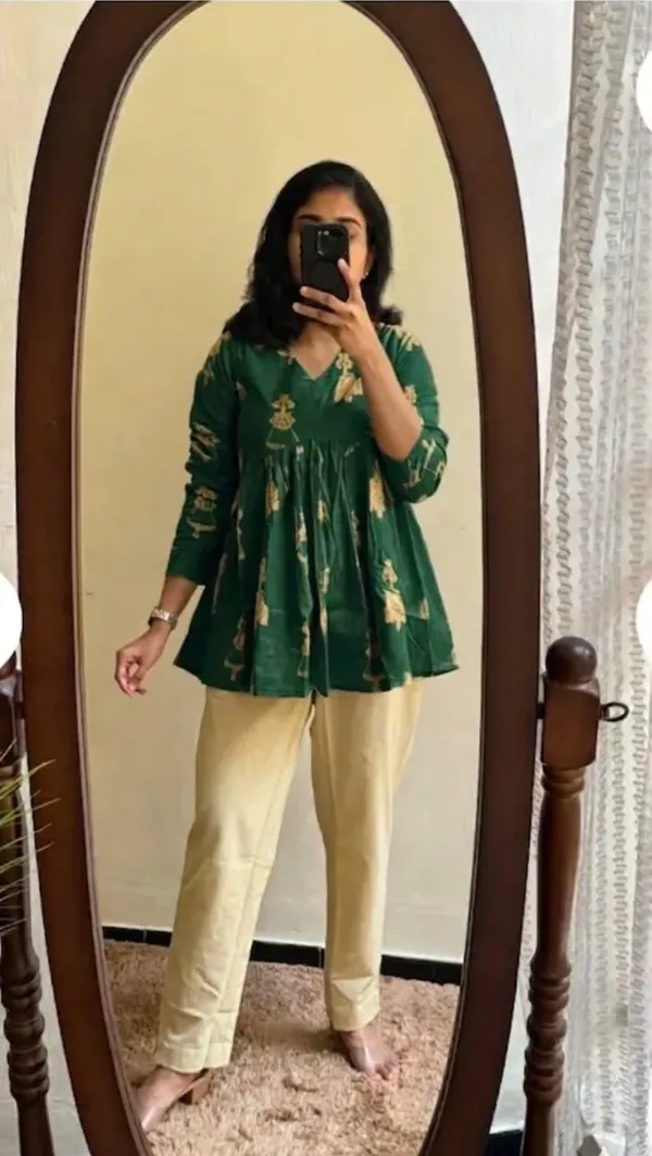 Women_Green_Rayon_Peplum_Kurti_Top_Stylish_Printed_Ethnic_Top_For_Daily_Wear