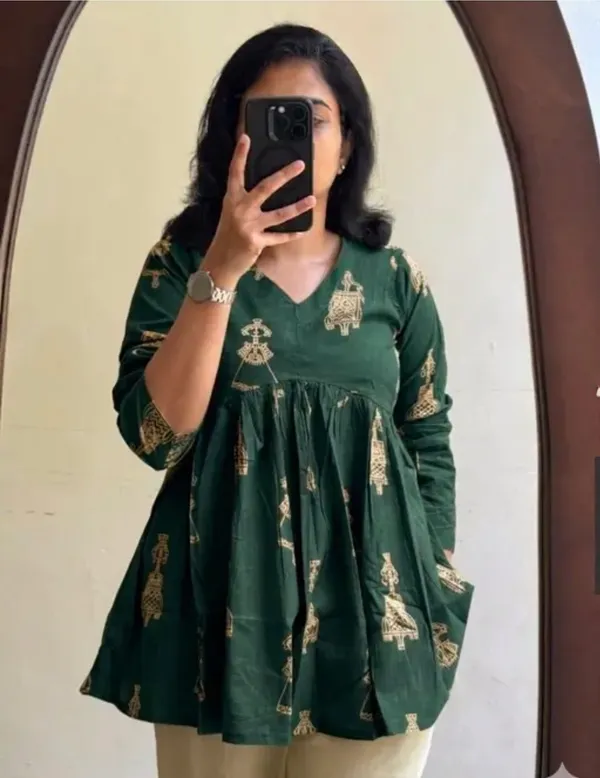 Women_Green_Rayon_Peplum_Kurti_Top_Stylish_Printed_Ethnic_Top_For_Daily_Wear