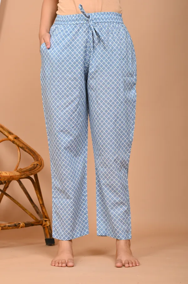 Sky_Blue_Cotton_Geometric_Printed_Night_Suit_Set_For_Women