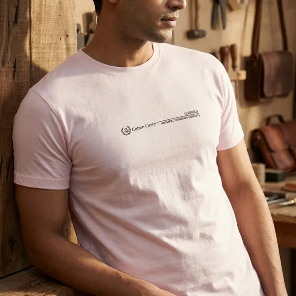 Light_Pink_Cotton_Graphic_Print_Crew_Neck_T-Shirt_For_Men