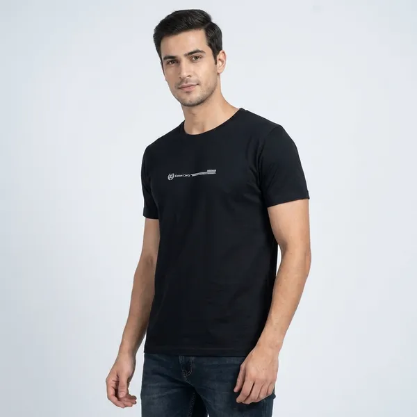 Black_Cotton_Graphic_Print_Crew_Neck_T-Shirt_For_Men