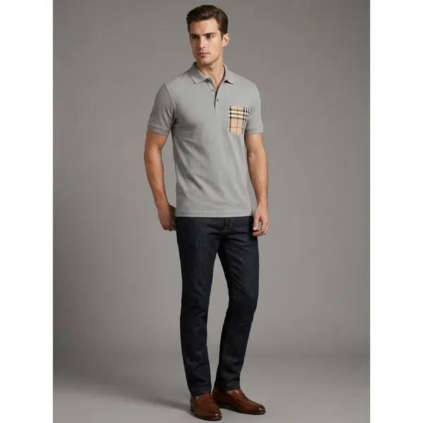 Grey_Cotton_Regular_Fit_Check_Pocket_Polo_T-Shirt_For_Men