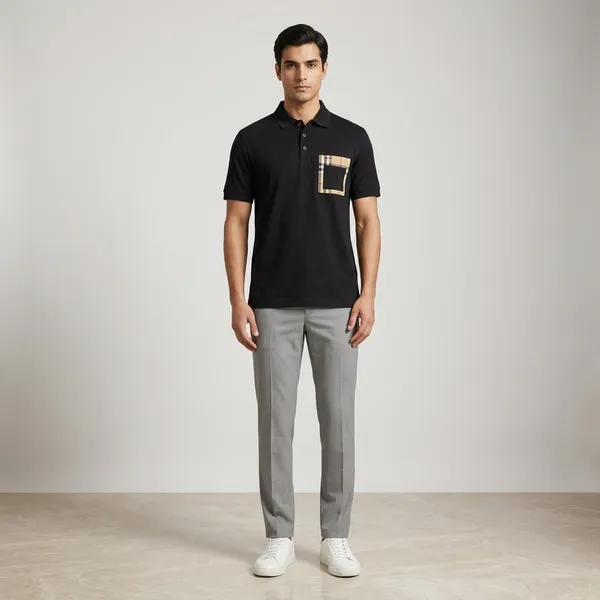 Black_Cotton_Relaxed_Fit_Polo_T-Shirt_For_Men