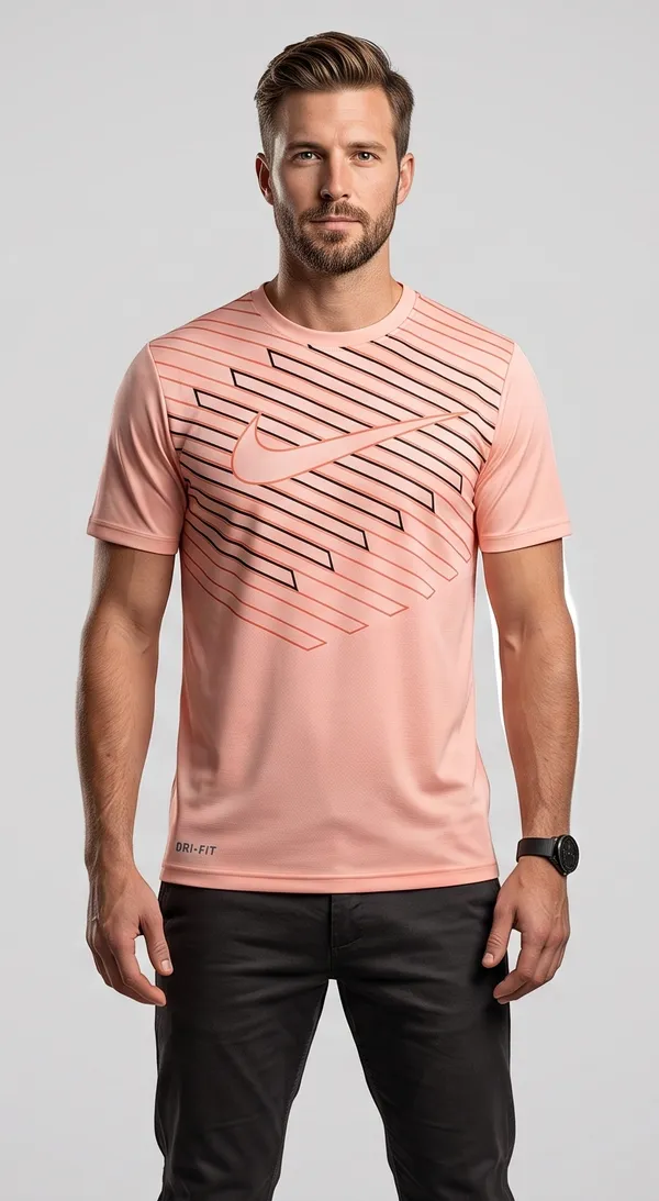 Salmon_pink_Dri_Fit_Tshirt