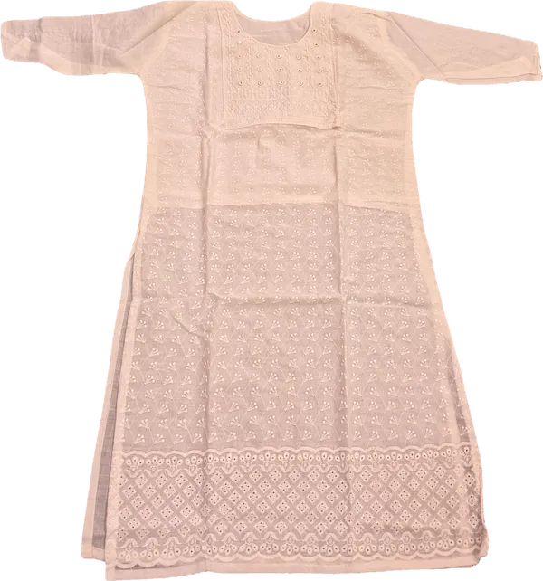 Beige_Cotton_Mix_Embroidered_A-Line_Kurta_For_Women