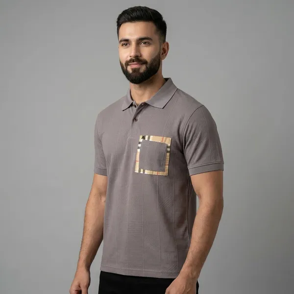 Grey_Cotton_Relaxed_Fit_Checkered_Pocket_Polo_T-Shirt_For_Men