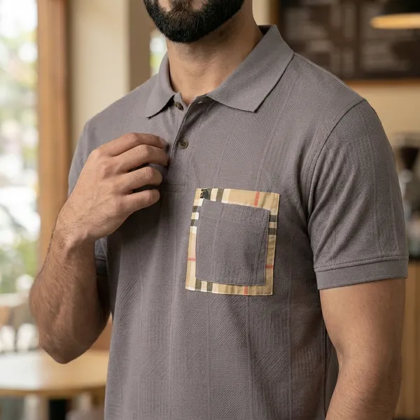 Grey_Cotton_Relaxed_Fit_Checkered_Pocket_Polo_T-Shirt_For_Men