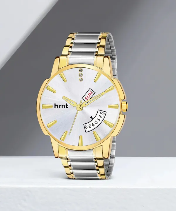Gold_And_Silver_Dual_Tone_Stainless_Steel_Day_Date_Analog_Watch_For_Men