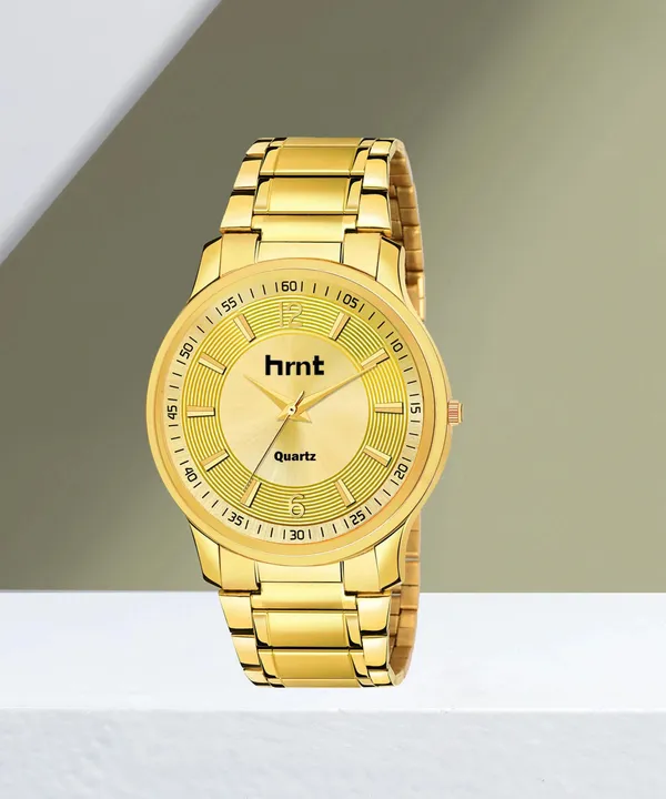 Gold_Stainless_Steel_Round_Dial_Quartz_Analog_Watch_For_Men