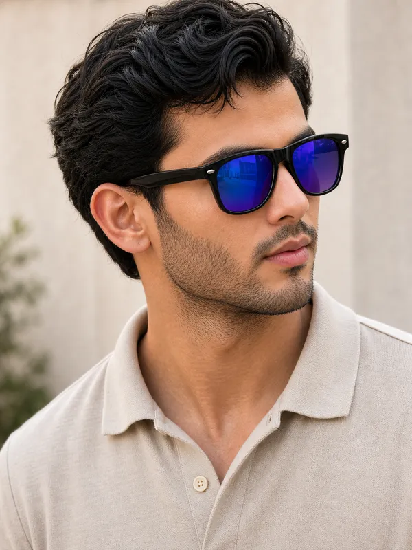 Black_Plastic_Wayfarer_Sunglasses_Blue_Mirrored_Lenses_For_Men