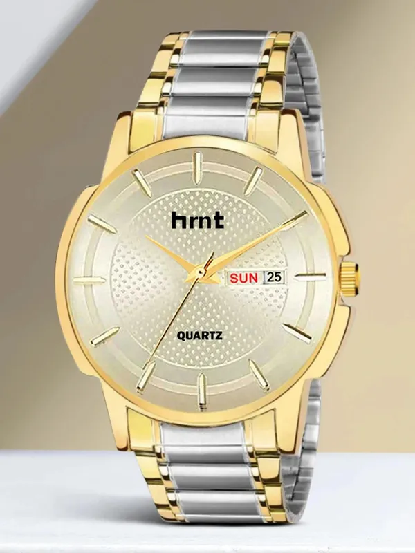 Silver_And_Gold_Two-Tone_Stainless_Steel_Day_Date_Analog_Watch_For_Men