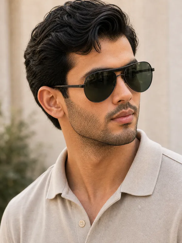 Black_Metal_Aviator_Green_Tinted_Lens_Sunglasses_For_Men