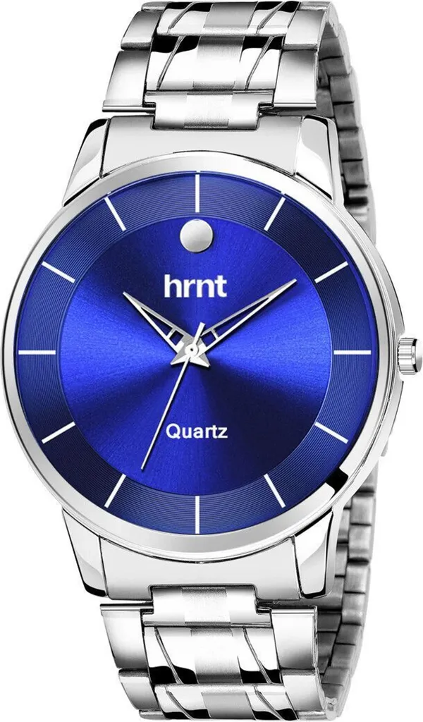 Blue_And_Silver_Stainless_Steel_Sunburst_Dial_Analog_Quartz_Watch_For_Men